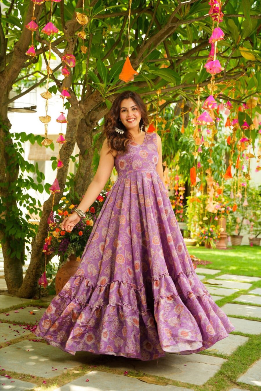 AZARIA ORGANZA MAXI DRESS