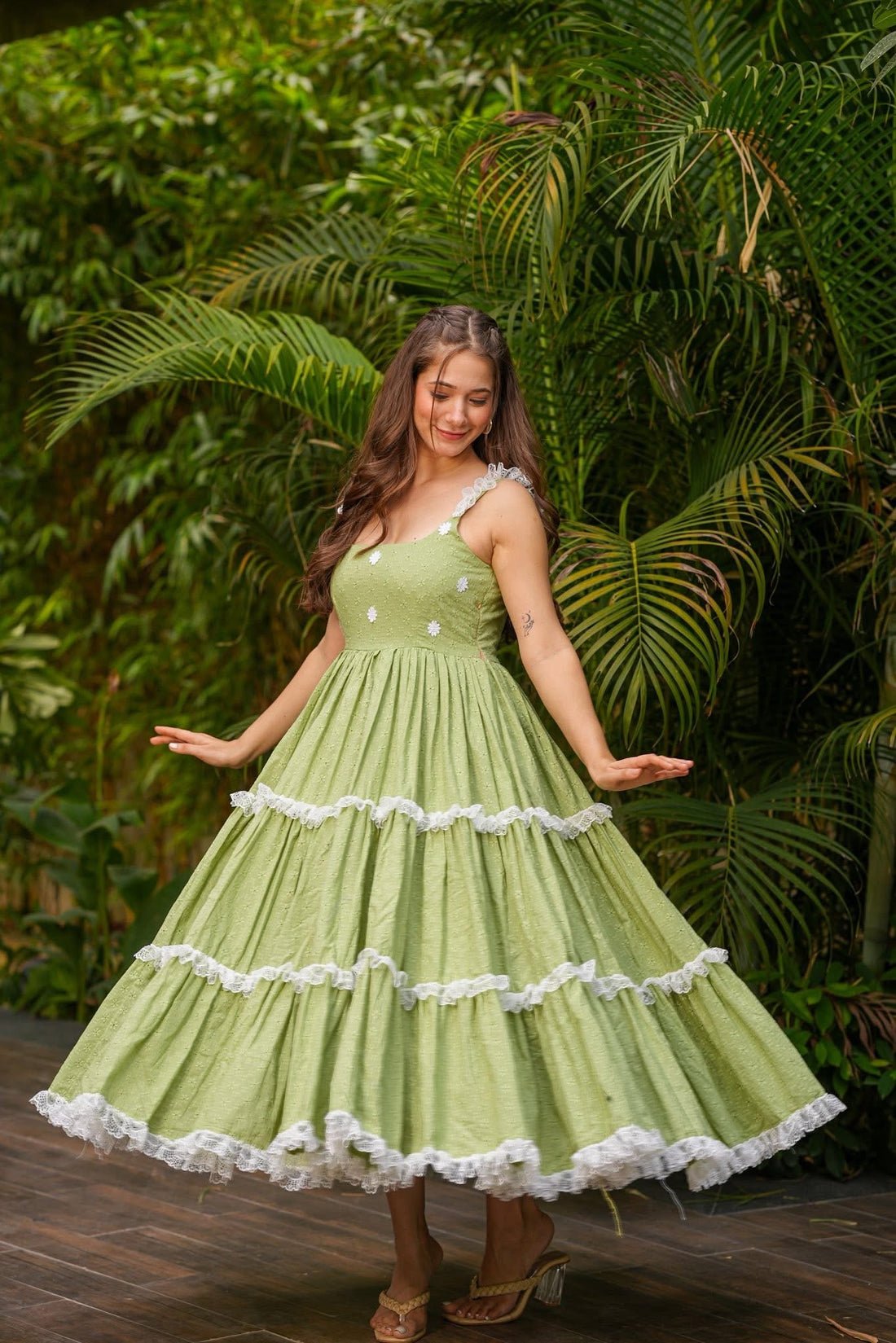 PISTACHIO TWIRL DRESS