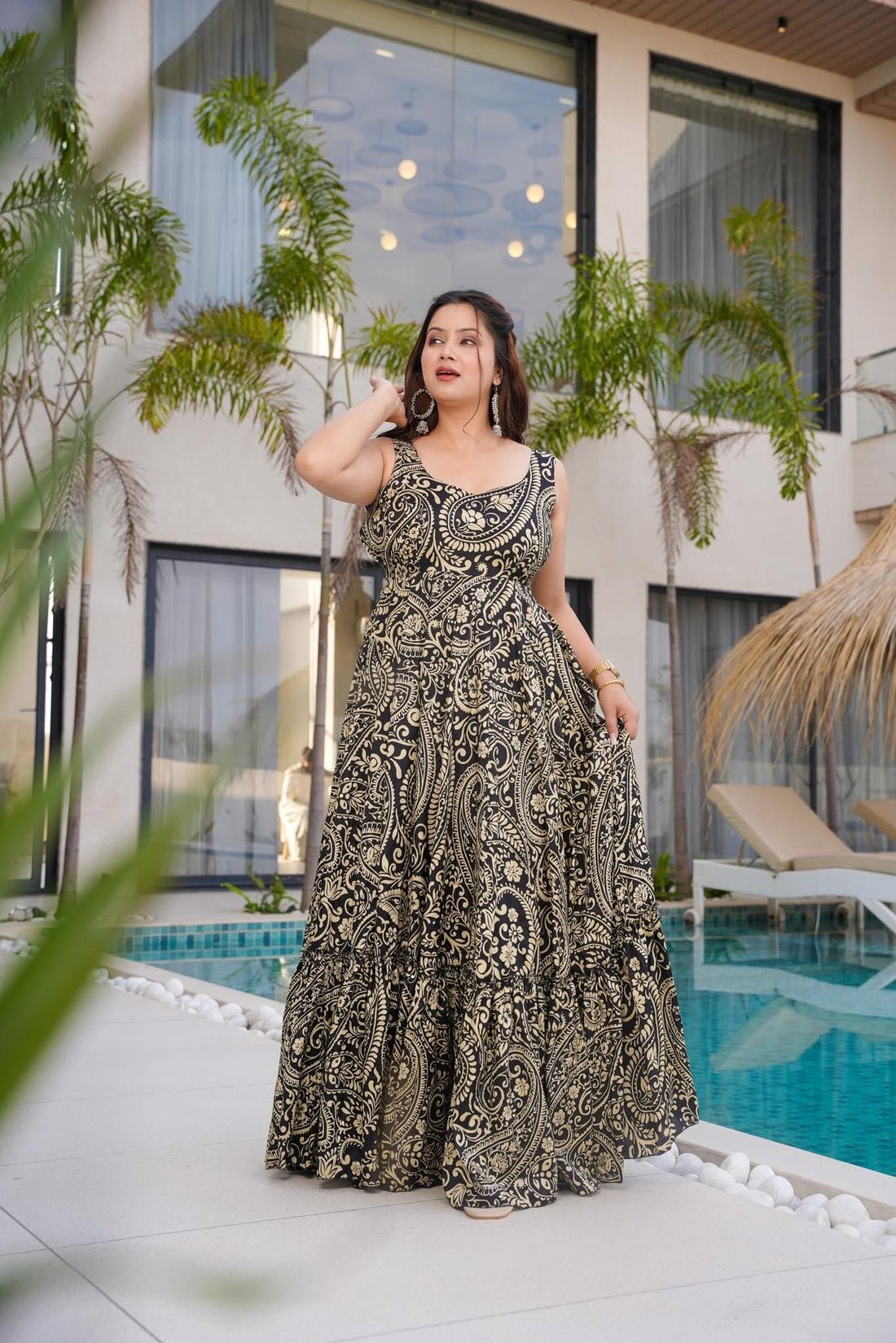 VICTORIAN COTTON MAXI DRESS