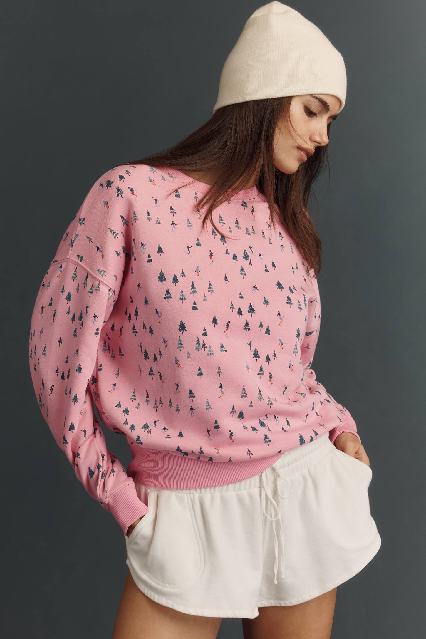 BEACH RIOT DEVYN OVERSIZED CREW-NECK SWEATSHIRT