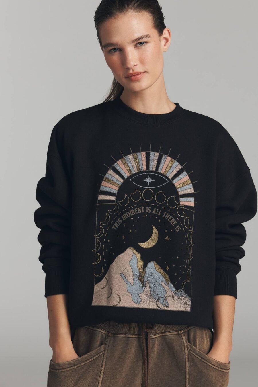 SPIRITUAL GANGSTER SUBLIME CREW-NECK GRAPHIC SWEATSHIRT