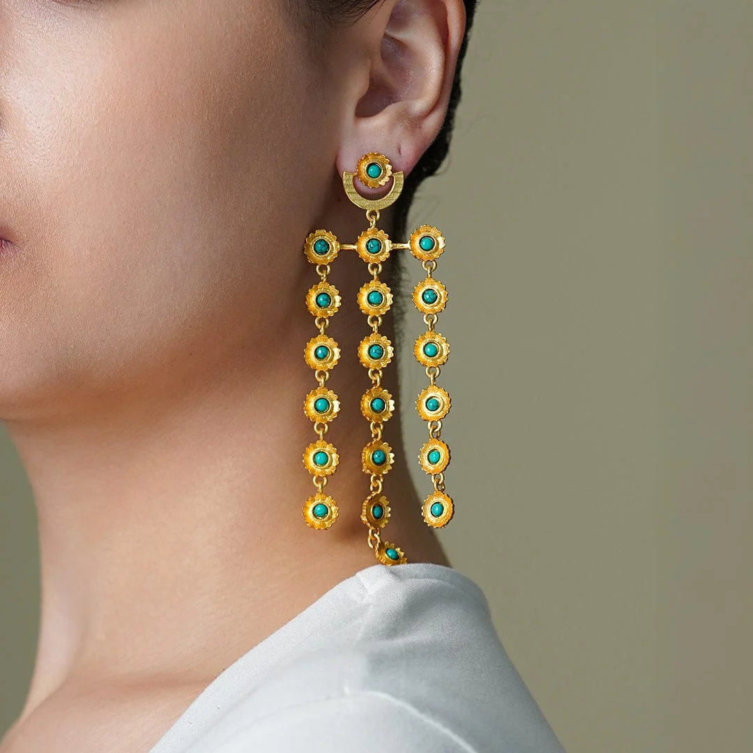 ZYRUNE CHANDELIERS EARRINGS