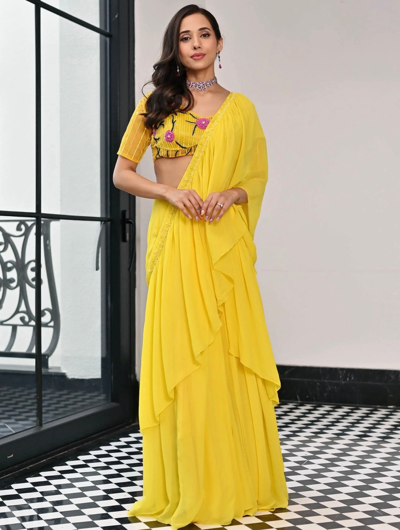 DAY DREAMER YELLOW SAREE