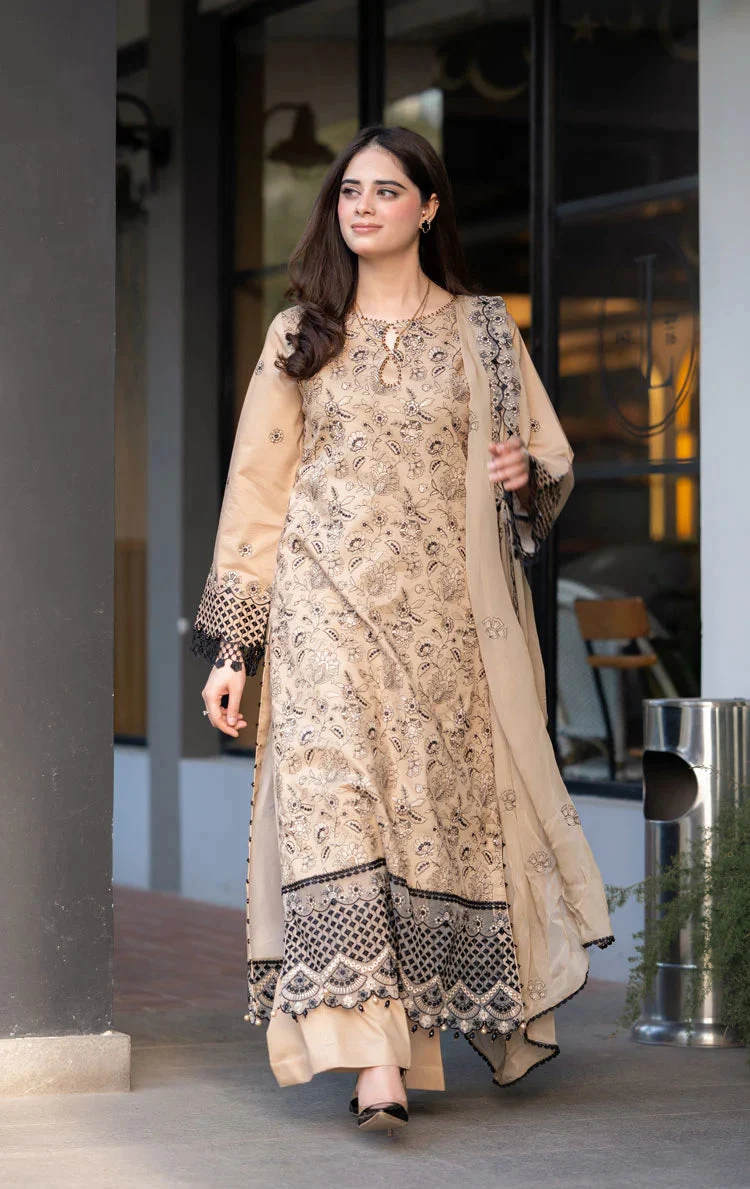 BREEZE-3PC LAWN EMBROIDERED SUIT