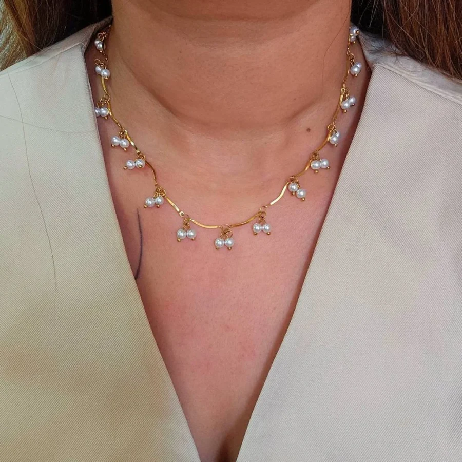 Abby Pearl Tassel Necklace