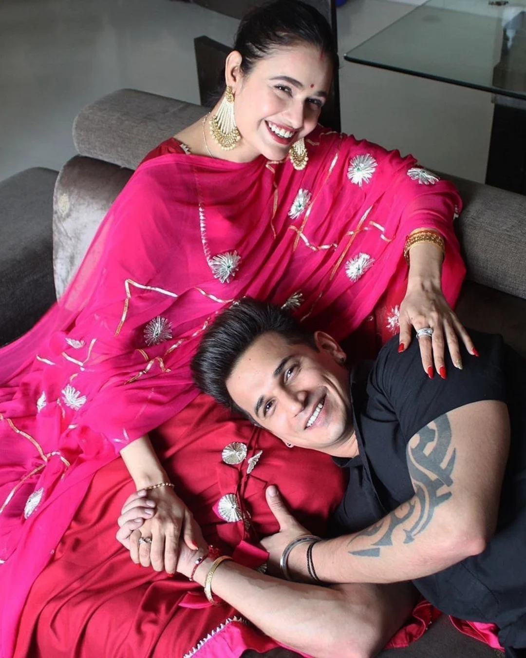 MAROON PINK GOTAPATTI SUIT SET