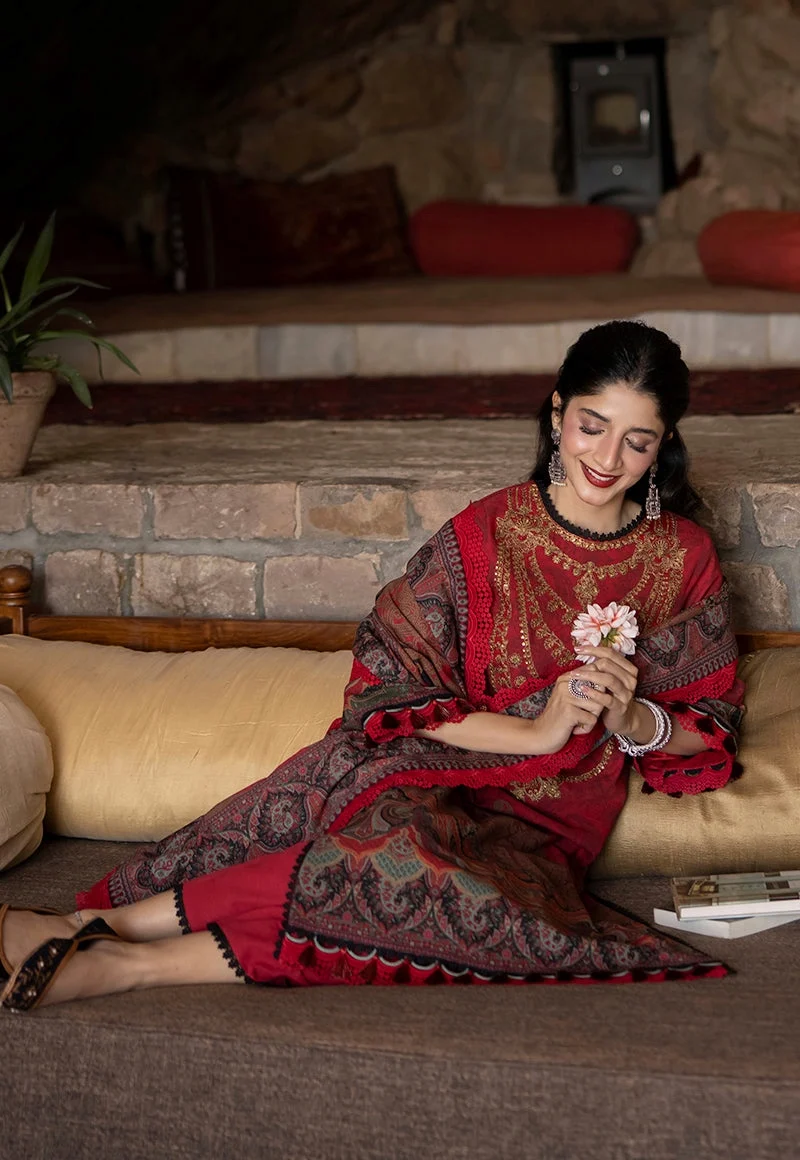 EMBROIDERED KHADDAR 3 Pcs