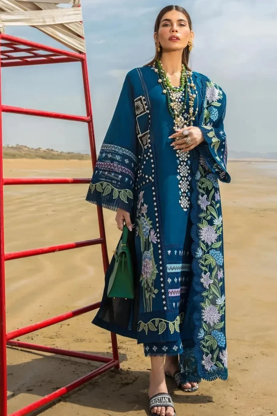 Crimson By Saira Shakira Luxury Lawn Embroidered 3 Piece stitched Bohemian Summer