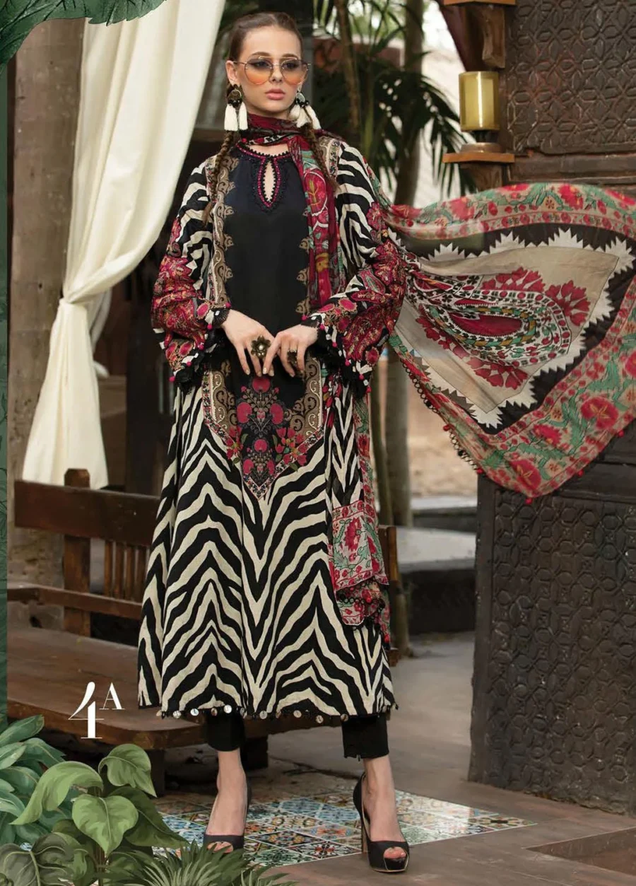 M Prints By Maria B Embroidered Lawn Suits stitched & Unstitched3 Piece Eid Collection